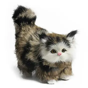 1gb Spilgti Gudrs Simulācijas Kaķis Rotājumi Dzīvnieku Modelis Rotaļlietas Lelle Dāvanu Uzstādīšanu Mājās, Dzīvojamā Istaba Dekorēšanas Piederumi