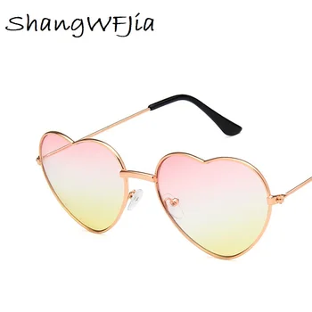 2020 Sirds Formas Saulesbrilles metāla Sieviešu Zīmola Dizaineru Modes bez apmales MĪLESTĪBU Sarkanā Okeāna Optiku, Saules Brilles Oculos UV400