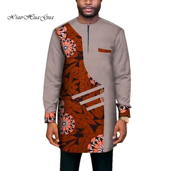 2020 Tendence Āfrikas Vīriešu Drēbes, Vīriešu garām Piedurknēm Raibs Dashiki Ilgi Top Āfrikas Drukāt Cēloņu Kāzu Āfrikas Apģērbu WYN669