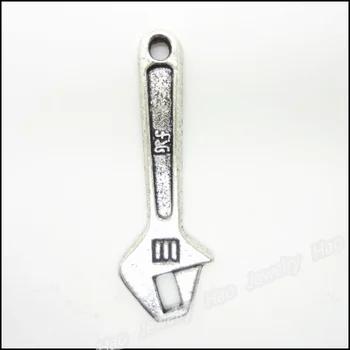 25 gab Vintage Piekariņi Atslēgu Piekariņu Antīka sudraba Fit Aproces Kaklarota DIY Metāla Rotaslietu izgatavošana