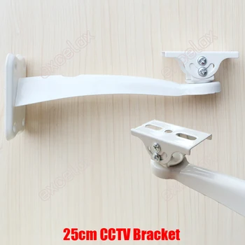 25cm Garumā Metāla Statīvs CCTV Kameras Sienas Stiprinājums Stiprinājuma Atbalsts Drošības Tālummaiņas Kaste Bullet Kamera & Korpuss