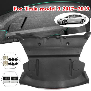 2X Automašīnas Aizmugurējā Bagāžnieka skaņu necaurlaidīgi Kokvilnas Paklājiņš Skaņas Pierādījums Deadening seguma Uzlīme Par Tesla Model 3 2017 2018 2019 2020