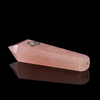 2gab Dabas Rozā Rožu Kvarca Pīpes Kristāla Punktu Zizli Dziedniecības akmeņi pulēšanai ar kvarca kristāli dāvanas