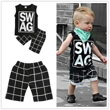 2gab Toddler Bērniem, Baby Boy T-krekls Topi+Casual Bikses Bikšu Apģērbtu Apģērbs, Komplekts
