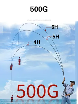 4H 5H 6H Ultra-grūti Taivāna makšķeri 19/28 Signālu Karpu Zvejas Pole Puses Olta Super-Gaismas Zvejas Cukurniedru Vara De Pesca