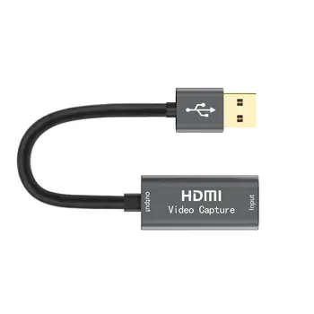 4K HDMI Video Capture Karte, USB 3.0 1080p 60Fps Spēli Capture Karte Grabber Ierakstīt Lodziņā Tiešraidi PS4 HD Kameru Ierakstu