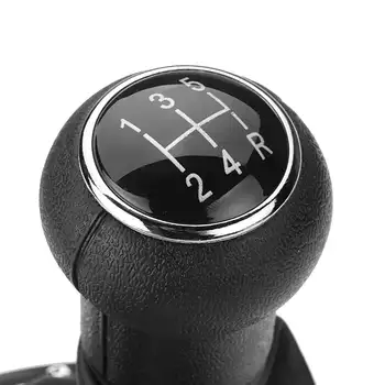 5-Ātruma PU Ādas Shift Poga Rīku Gaitor Boot Chrome Vāciņš Melns VW Gol Jaunu Rīku, Rokturi Galvas Stick Shift Auto Rezerves