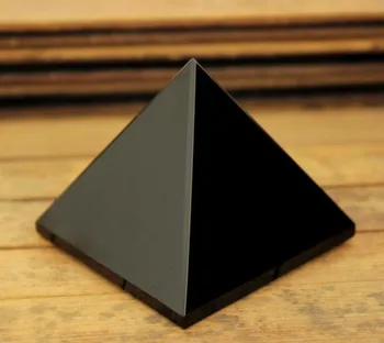 5cm Dabas obsidian Kvarca Kristāla Piramīda