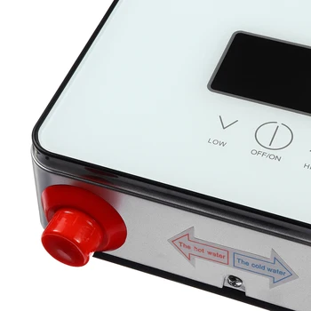 6500W Instant Ūdens Sildītājs 220V Vannas istaba Tankless Elektriskā Ūdens Sildītāja pašpārbaudes LCD Ciparu Displejs Balta Termostats