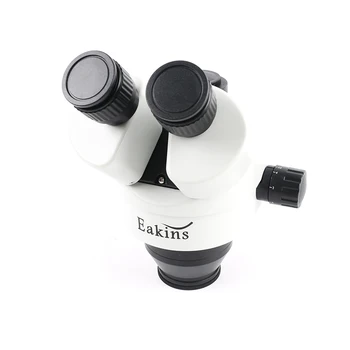 7-45X 3,5 X-90X Vienlaicīgi Fokusa Trinokulara Stereo Mikroskopu Vienu Roku Rotējošo Kronšteinu Ar Autonoma Mērķis Len LED Lampas