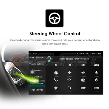 7 Collu 2 Din Android 10 2G 16.G Četrkodolu Universālo Auto Multimediju Atskaņotājs, GPS Navigācija, Auto Stereo Radio Auto Vadītājs Vienību Wifi