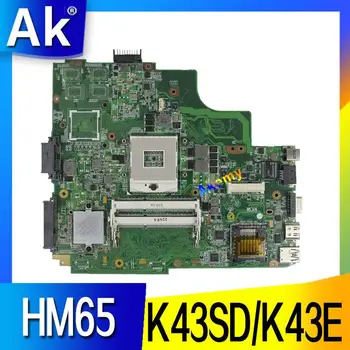 AK K43SD/K43E Portatīvo datoru mātesplati Par Asus K43E K43SD A43E P43E Testa sākotnējā mainboard HM65
