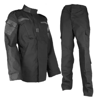 Airsoft Rīku Black Taktiskās Vienotu Kaujas BDU Krekls, Bikses Kopa Vīriešu Apģērbu ASV Armijas Militāro Apmācību Medību Apģērbs
