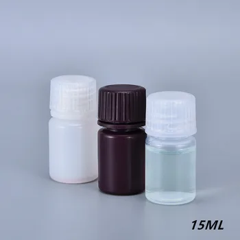 Apaļā 15ML maza pudele Tukša, ēteriskās eļļas Želeju kosmētikas konteineri Eco-Draudzīga PP pudeles 20PCS/daudz