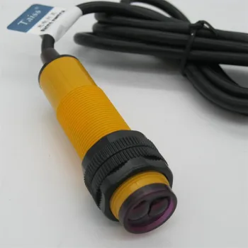 Augstas kvalitātes E3F-DS30C4 M18 Difūziem fotoelektrisks slēdža Sensoru Optisko trīs līnijas NPN Normāli atvērt 30 cm regulējams 6-36VDC