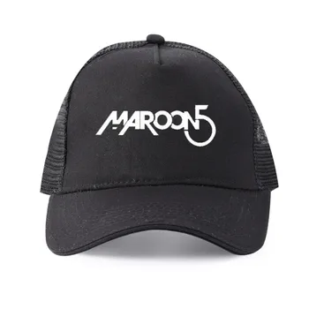 Augstas kvalitātes tīras kokvilnas Vīriešu maroon 5 Logo Uzdrukāts Beisbola cepure Modes Stila klp sievietēm