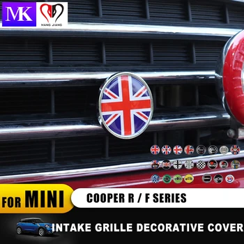 Automašīnas Priekšējo Resti Emblēmas Nozīmīti Metāla Decal Uzlīmes Mini Cooper S countryman Uzdzīvotājs R55 R56 R57 R58 R59 R60, R61 F55 F56