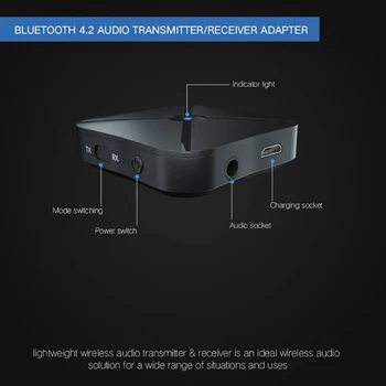 BLS-B11 NFC Bluetooth Uztvērējs 5.0 3.5 mm Jack Stereo Aux Adapteri Bezvadu Mūzikas Atbalsta APTX LL Automašīnas Skaļrunis RCA Bluetooth 5.