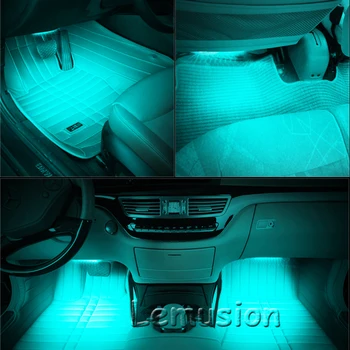 BOOMBLOCK Auto Krāsas LED Gaismas Mūzikas Vadības VW Polo, Golf 4 5 Passat Hyundai Tucson Solaris Ix35 Mitsubishi ASX Piederumi