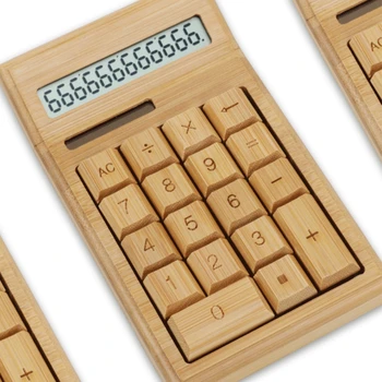 Bambusa Birojs Kalkulators 12 Ciparu LCD Displejs Skolu Īpašu Dāvanu Aprēķināt 1XCB