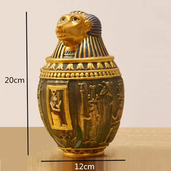 Bao Guang Ta Pet Urna Ēģiptes Faraons Stila Pet Apbedīšanas Piederumi Liela Un Vidēja izmēra Sunim Urna Unseal Mājas Dekoru A1080