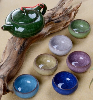 Bezmaksas Piegāde Elegants Ķīniešu Keramikas krūzes Īstu Kung Fu Tējas Set Porcelāna trauki, tējas komplekts Tējkanna Tējas Tase