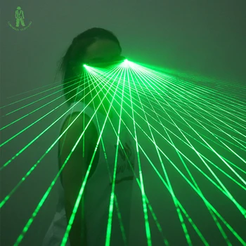 Bezmaksas Piegāde LED Lāzera Brilles, Zaļā, Sarkanā Gaisma Dejas Skatuves Šovs DJ Klubs Puse Sarkanā Zaļā Laserman Liecina, Glāzes