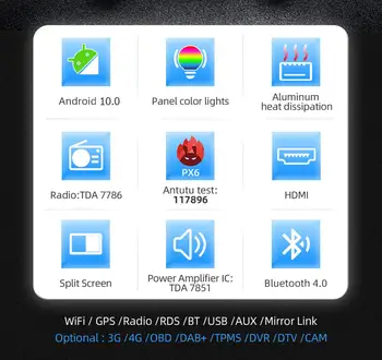 Bosion PX6 1din Android 10 Automašīnas radio atskaņotājs BMW E46 M3 Coupe 318/320/325/330/335 SWC Multimediju GPS Navigācijas WIFI BT DSP