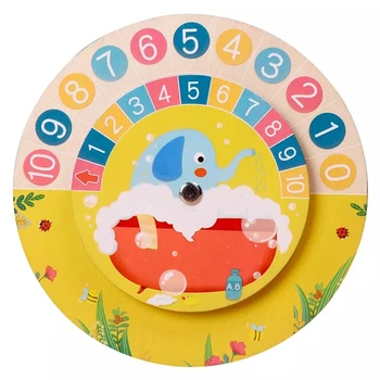 Bērniem, Montessori Koka Pulkstenis, Rotaļlietas, Stundu, Minūti, Sekundi Izziņas Krāsains Pulksteņi Rotaļlietas Bērniem Agrīnā Pirmsskolas Mācību līdzekļi