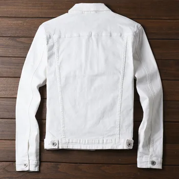 COHO 2020 vīriešu džinsa jaka Pavasara modes jaunatnes Tīru krāsu audzēt savu morāli Jean jaka