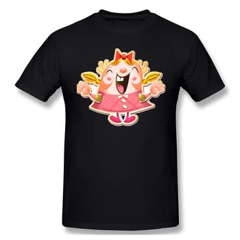 Candy Crush T Krekls, Sarkans T-Krekls Konfektes Simpātiju Tiffi Vīriešu Modes Īsām Piedurknēm