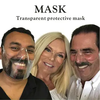 Caurspīdīgu Sejas Aizsargu Izturīgs Maska Pretvēja Ātra Piegāde Masque Máscara 2020. Gadam Plastmasas Atkārtoti Skaidrs Aizsardzība Sejas Vāciņu