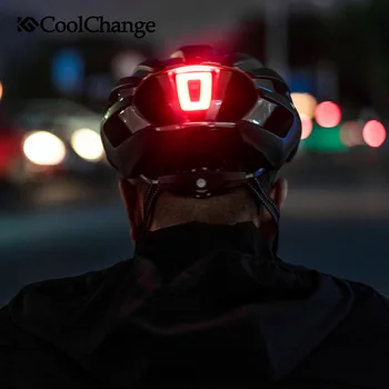 CoolChange Velosipēdu Velosipēds Aizmugures Gaismas Ūdensdrošs LED USB Chargable Ceļu satiksmes Kalnu Velosipēdu Cikla Gaismas Drošības Nakts Velosipēdu Piederumi