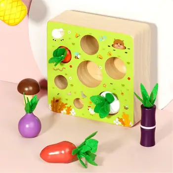 Dabas Priežu Montessori Burkānu Velciet Rotaļlietu Sākumā Izglītības Celtniecības Bloku Burkānu Spēle 1-2-3-4 Gadu Veci Bērni