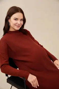 DeFacto Rudens Sieviete grūtniecības un Dzemdību Valkāt Atpūsties Fit Augstu Apkakli, Trikotāžas Dzemdību Top Grūtniecības Modes Grūtniecēm-M3036AZ20AU