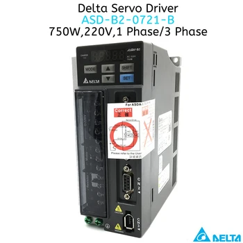 Delta 750W AC Servo Motoru Draiveru Komplektu ASD-B2-0721-B ECMA-C20807RS ECMA-C20807SS Bremžu Mehānisko 0,75 KW, 2.39 NM 3000rpm 80MM & 3m Kabeli
