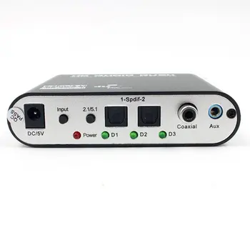 Digital 5.1 Audio Decoder Dolby un Dts/Ac-3 Optiskās Ar 5.1 Kanālu RCA Analogo Pārveidotāju Skaņas Audio Adapteri, Pastiprinātāju, Pārveidotāju
