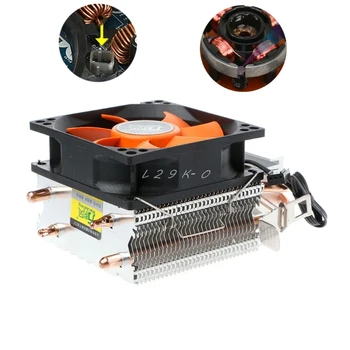 Fan Cooler Dual Heatpipe Alumīnija PC CPU Dzesētājs Dzesēšanas Ventilators Intel 775/1155 754 AMD/AM2