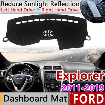 Ford Explorer 2011~2019 U502 MK5 Anti-Slīdēšanas Paklājiņš Paneļa Vāciņu Pad Saulessargs Dashmat Aizsargātu Piederumi 2013 2017 2018