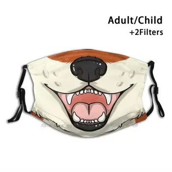 Foxy Muti Atkārtoti Mutes, Sejas Maskas Ar Filtriem Fox Kids