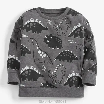 Frotē Kokvilnas Sweatershirt Hoodies Tops Zīmolu Bērniem, Baby Boy Apģērbs t-krekls ar Multfilmas Bērniem Blūze Zīdaiņu Zēnu Džemperis 1-7Y