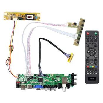 HD MI VGA, AV, USB LTV DTV LCD Kontrolieris Valdes darbu par 18,4 collu 1920x1080 2 CCFL fona apgaismojums 30PIN LVDS panelis LTN184HT03 N184H4