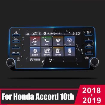 Honda Accord 10. 2018 2019 Rūdīts Stikls Automašīnas Navigācijas Screen Protector LCD Touch Ekrānu plēves Pret Skrāpējumiem