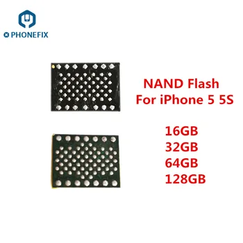 IPhone 5 5S Nand flash 16.G 32G 64G 128G Uzlabot Atmiņu Nomaiņa IC Daļas ar Lodēšanu Bumbiņas Cietā Diska HDD Chip