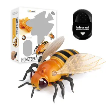 Infrasarkano RC dzīvnieku, Kukaiņu Rotaļlietas Simulācijas spider bišu lidot krabju Ladyb humoru Elektriskā robots Rotaļlietu Halloween Palaidnība Kukaiņi bērniem rotaļlietas