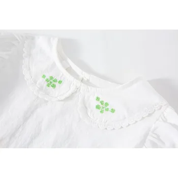 Ir 2021. Pavasara Jaunu Meiteņu Apģērbu Izšūšana Krekls Ziedu Svārki ar Aprin 2 Gab Meiteņu Svārki Komplekts