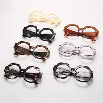 JASPEER Retro Anti Zilā Datoru Brilles Sievietēm Vintage UV400 Pretbloķēšanas Brilles Vīriešu Recepte Rāmis Optiskās Brilles