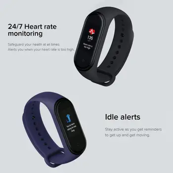 JAUNAS, Īstas Xiaomi Mi Grupa 4 HD Touch Krāsu Ekrāns sirds Veselības Monitoringa Ilgi Gaidīšanas Smartwatch Ūdensizturīgs Sporta Smart Joslā