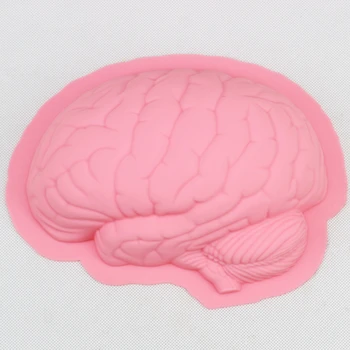 Jaunas Ielidošanas Radošās Smadzeņu Formas Silikona Kūka Pelējuma Kūku Cepšanas Rīki Kūka Dekorēšanas Instrumentiem E502