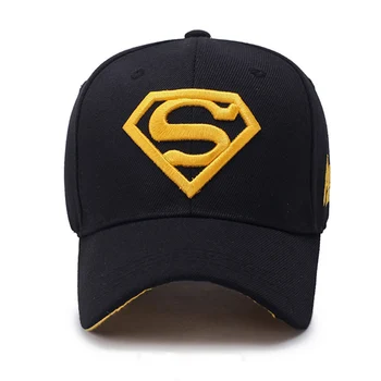Jaunas ielidošanas vēstuli supermens vāciņu gadījuma āra elpojošs beisbola cepurītes vīriešu un sieviešu pieaugušo snapback cepures saules cepure